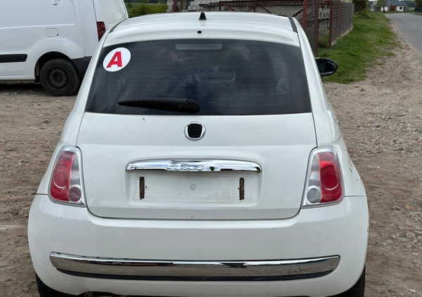 Fiat 500 cena 10500 przebieg: 172419, rok produkcji 2008 z Barlinek małe 106